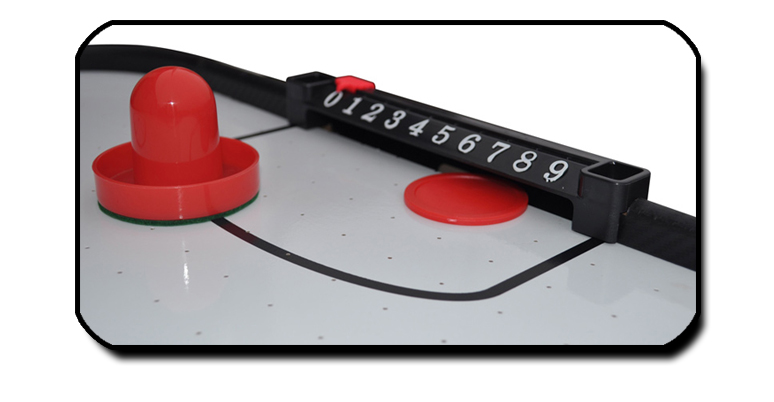 Gamesson Shark Air Hockey playfield detail.